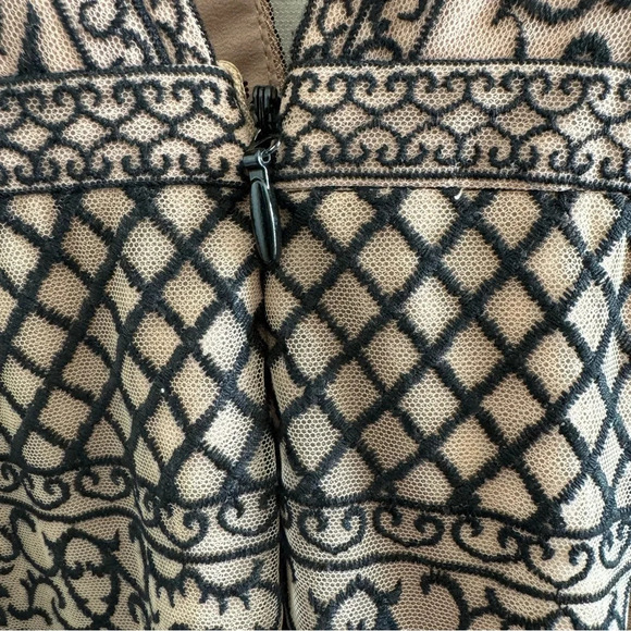 BCBGmAxazria Aurora Embroidered Tulle Mesh Maxi Dress Gown Size 4 - Picture 13 of 16